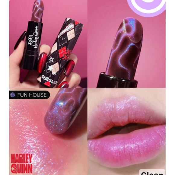 Harley Quinn Fun House Thrill Seeker Color-Changing Lipstick 3.4g SheGlam - Picture 1 of 4